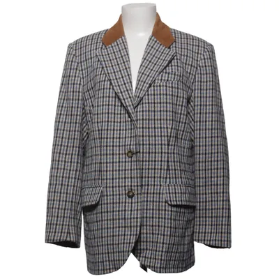 Blazer (Blue, Beige, Multicolored) from Woman Collection H&M Acetate, Acrylic