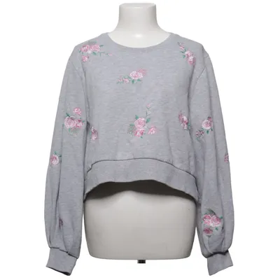 Sweatshirt (Grå, Pink, Grøn) fra Bik Bok