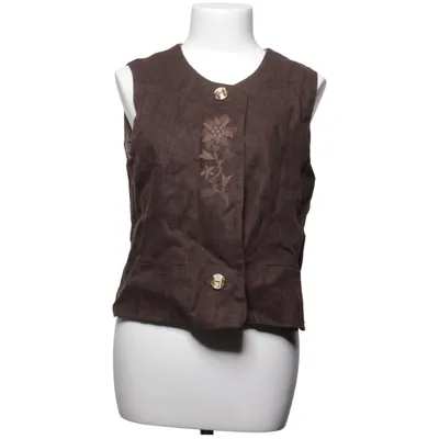Gilet (Bruin) van Sigi Scheiber Linnen, Viscose