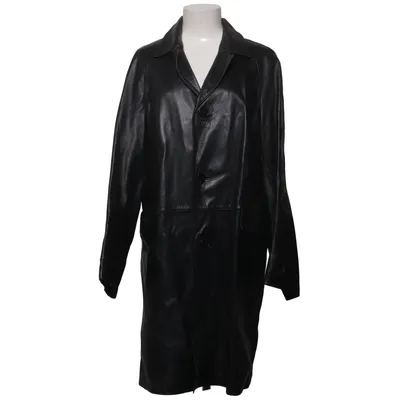 Leather coat (Black) from Jofa