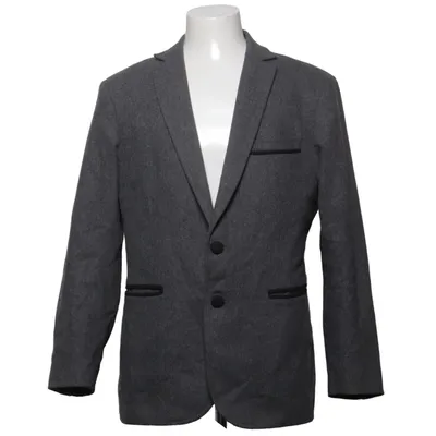 Blazer (Grå) fra Private Label Polyester, Uld