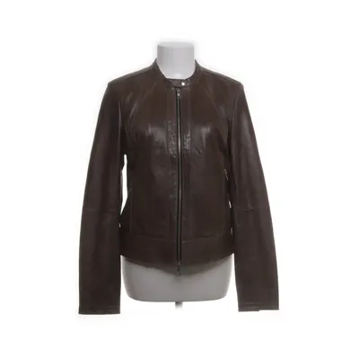Leren jack (Bruin) van Jofama Polyester, Leer