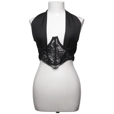 Halter neck top (Black) from Shein Polyester