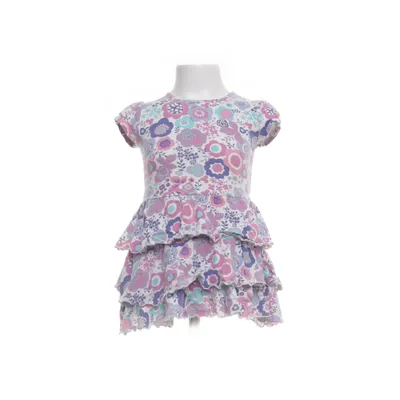 Jurk (Lila, Meerkleurig) van Kids by Lindex Katoen, Elastaan