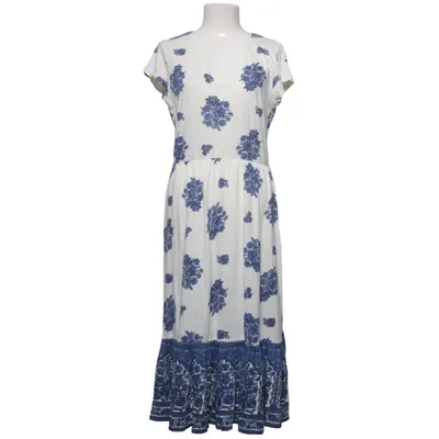 Maxi dress (White, Blue) from Indiska Cotton, Modal