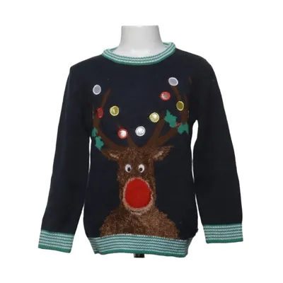 Julesweater (Blå, Flerfarvet) fra Happy Christmas