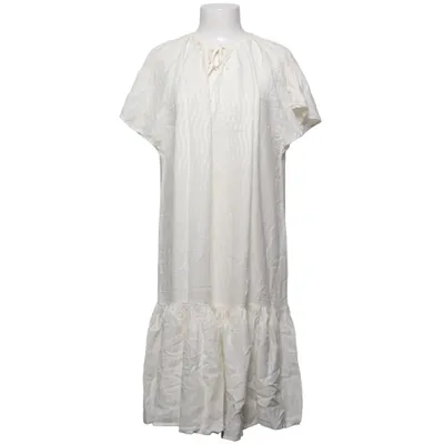 Dress (White) from H&M Premium Quality Silk, Linen, Lyocell