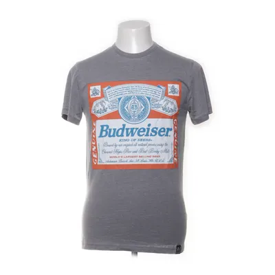 T-shirt (Grå, Flerfärgad) från Budweiser Bomull, Polyester