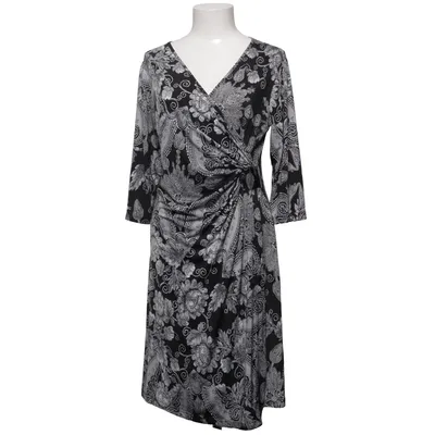 Wikkeljurk (Zwart, Wit) van Lady Lol Paris Elastaan, Polyester