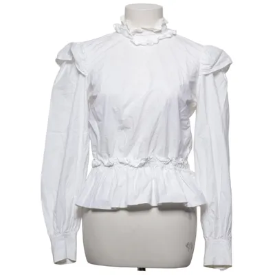 Blouse (White) from Ganni Organic cotton