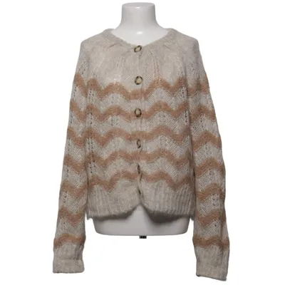 Strickjacke (Beige, Braun) von Second Female Alpakawolle, Mohair, Polyamid
