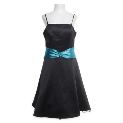Cocktail dress (Black, Turquoise) from Niente Polyester