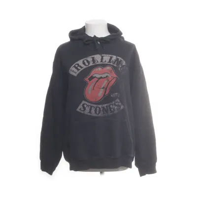 Huvtröja (Svart) från The Rolling Stones Bomull, Polyester