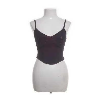 Crop top (Svart, Röd) från Monki Linne, Viskos