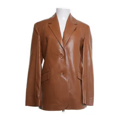 Blazer (Brown) from Nanushka Polyurethane, Polyester, Viscose