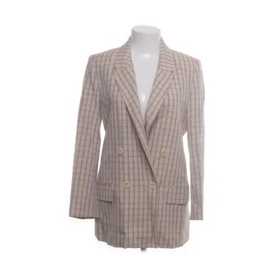Blazer (Beige) fra Sandro Paris Bomuld, Metallfiber, Polyester, Viscose