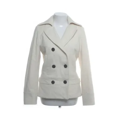 Pea coat (White) from Naf Naf Polyamide, Wool