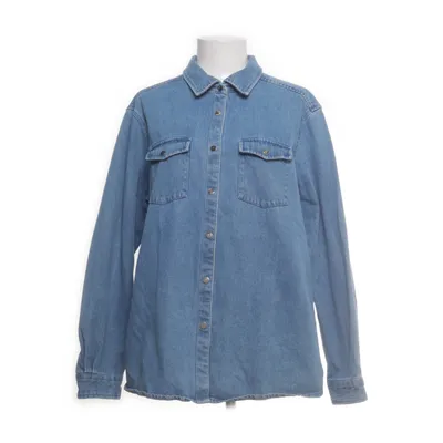 Denim blouse (Blauw) van Essentials by Tchibo Organisch katoen