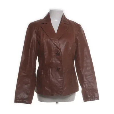 Läderkavaj (Brun) från Lindex Skinn