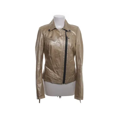 Leather jacket (Gold) from Freaky Nation Leather, Cotton