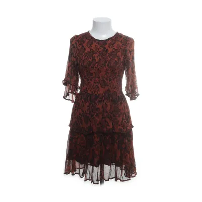 Robe (Marron, Noir) de Ganni Viscose