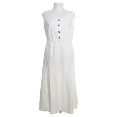 Maxi jurk (Wit) van Bonprix Collection Katoen, Linnen