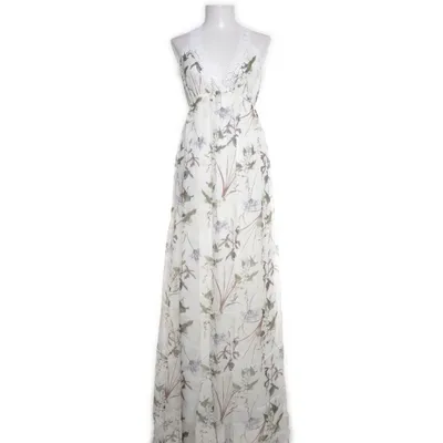 Maxi dress (White, Multicolored) from Guess Silk