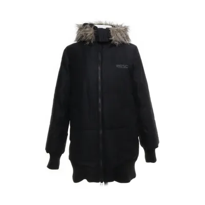 Winterjas (Zwart) van WeSC Polyester, Viscose, Nylon, Bont
