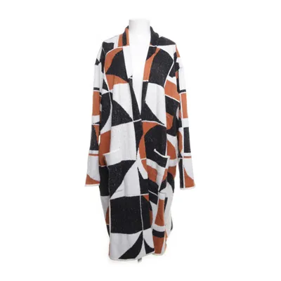 Kofta (Vit, Flerfärgad) från Ulla Popken Akryl, Viskos, Polyester, Polyamid, Elastan