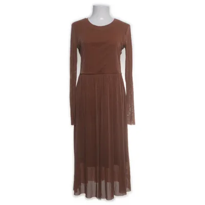 Maxi dress (Brown) from YAS Metallic fiber, Nylon