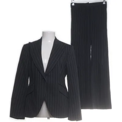 Kostym (Blå) från Massimo Dutti Woman Bomull, Elastan, Nylon, Polyester, Viskos