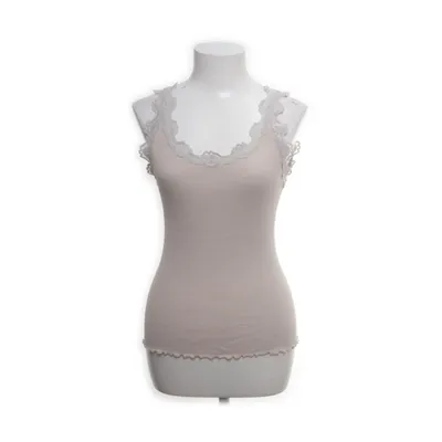 Tanktop (Beige) van Rosemunde Katoen, Zijde