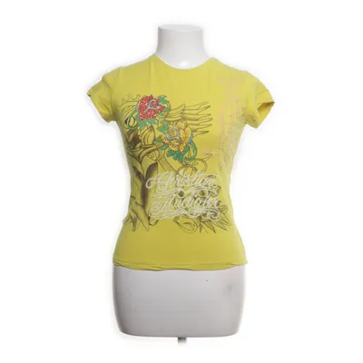 T-shirt (Yellow) from Christian Audigier Cotton, Elastane