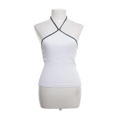 Halternecktopp (Vit, Blå) från Envii Ekologisk bomull, Elastan