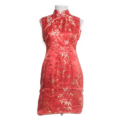 Cheongsam (Röd) Polyester