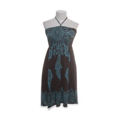 Jurk (Bruin, Blauw) van Vivo Modo Elastaan, Polyester