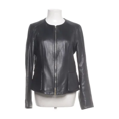 Leren jack (Zwart) van Boss Hugo Boss Polyester, Leer