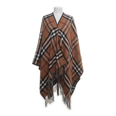 Poncho (Brun, Svart, Vit) från Indiska Polyester, Viskos
