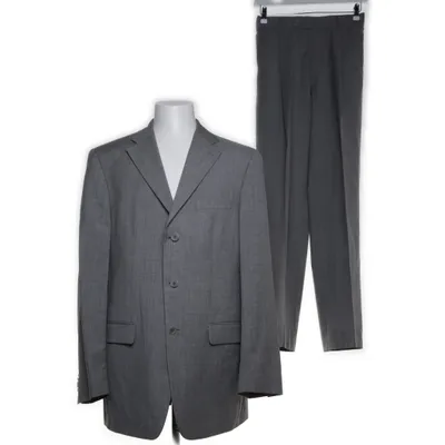 Suit (Gray) from René Lezard Wool, Viscose, Acetate