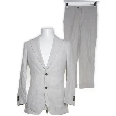 Suit (Beige) from Suitsupply Linen, Wool, Cupro, Viscose, Polyester