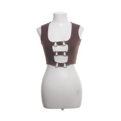 Crop top (Brown) from The Ragged Priest Cotton, Elastane