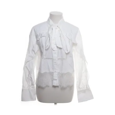 Pussy bow blouse (White) from Self-Portrait Cotton, Polyamide, Polyester