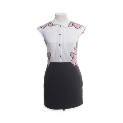 Klänning (Vit, Flerfärgad) från Carven Acetat, Bomull, Silke