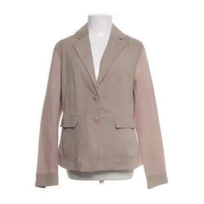 Läderkavaj (Beige) från Patrizia Dini Bomull, Skinn