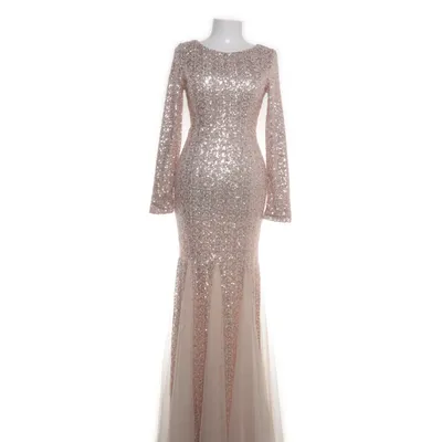 Aftenkjole (Rosaguld, Beige) fra F&P Elastan, Polyester