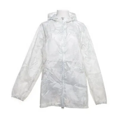 Regnjakke (Hvid, Grå) fra Quechua Polyester, Polyurethan