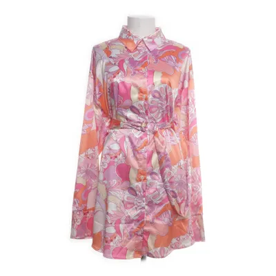 Skjortklänning (Rosa, Gul, Flerfärgad) från NLY Trend Elastan, Polyester