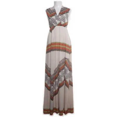 Maxi dress (Beige, Multicolored) from Superstition Polyester