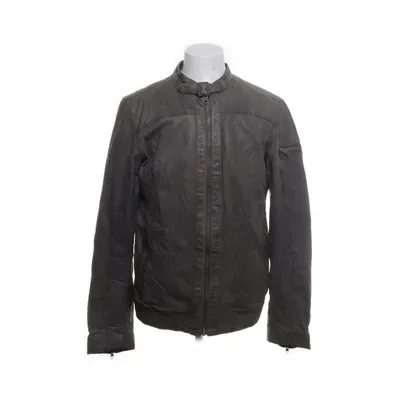 Leren jack (Grijs) van Minimum Leer, Polyester