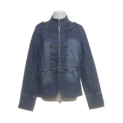 Spijkerjas (Blauw) van Review Katoen, Elastaan